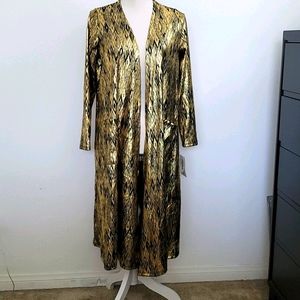 Stunning Lularoe Sarah gold metallic cardigan